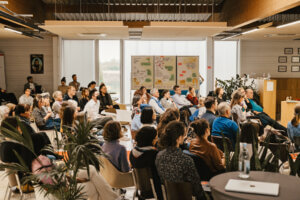 Präsentation der Ergebnisse beim Innovation Camp "Creative Care" in Breisach