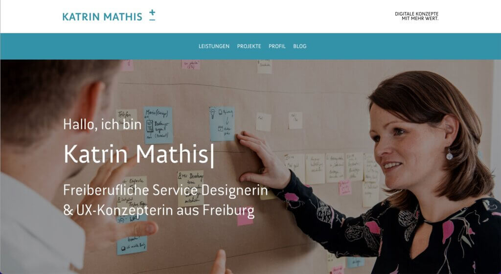 Website von Katrin Mathis